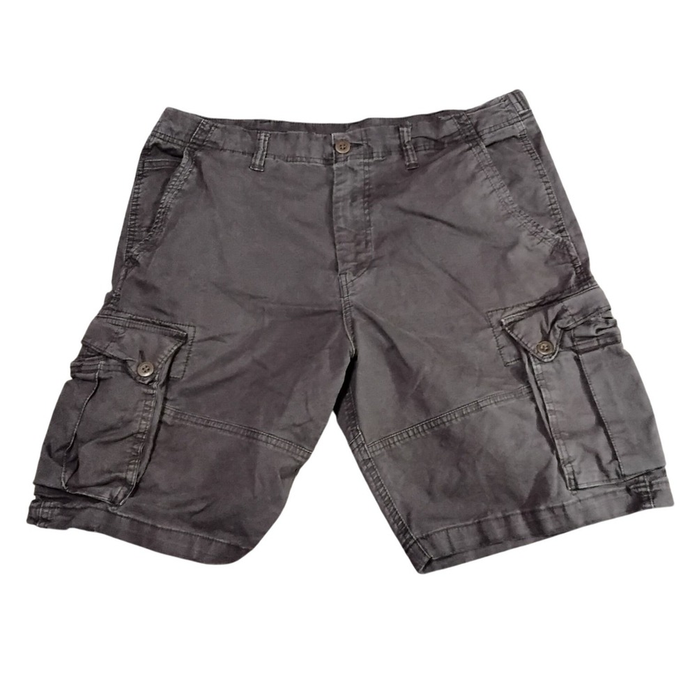 American Eagle Mens Cargo Shorts size 38 Dark Gray Cotton Stretch Utility